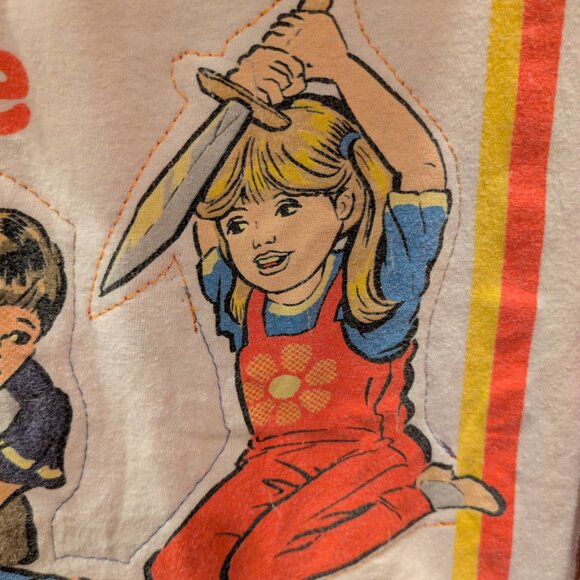 Graphic tee/patched Annabella Hooded button up - Picture 9 of 9